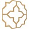 Ekena Millwork 33W x 33H x 38T Small Laird Decorative Fretwork Wood Ceiling Panels, Wood Paint Grade CELW33X33X0375LRDMF - alternate 9